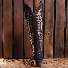 Bota Golden Guns Llamitas Lagarto Print Choco 104