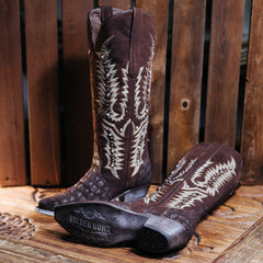 Bota Golden Guns Llamitas Lagarto Print Choco 104