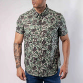 Camisa Rock&Roll Manga Corta Performance Estampada Camu