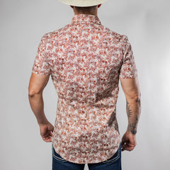 Camisa Rock&Roll MC Est Amibas Beige 062