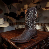 Bota Tejano Belly Print Moka H-Versy 061
