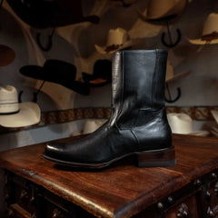 Botin Tejano Cleyton Negro H-78 Oval 063