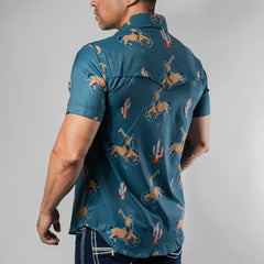 Camisa Rock&Roll MC Performance Est Azul 061