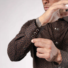 CAM PLATINI MODERN FIT EST ROMB NGR/AREN