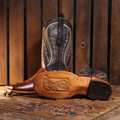 Bota Tejano Style Cavalier Chesnut Moka 043