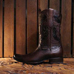 Bota Tejano Style Prime Cavalier Café 044