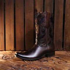 Bota Tejano Style Prime Cavalier Café 044