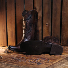 Bota Tejano Style Prime Cavalier Café 044