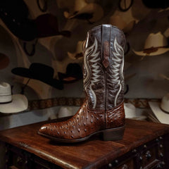 Bota Tejano Joan Ave Print Café 071