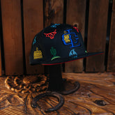 Gorra Lost Calf Negra Bord Colores 198