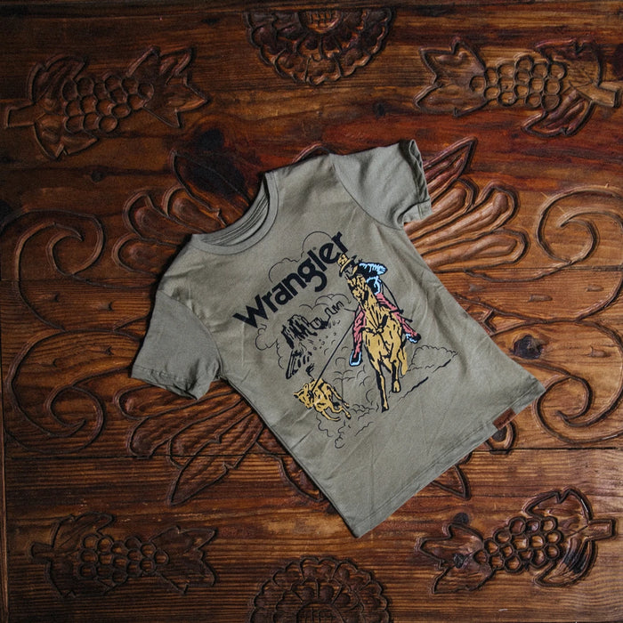 Playera Wrangler Kids Verde 007