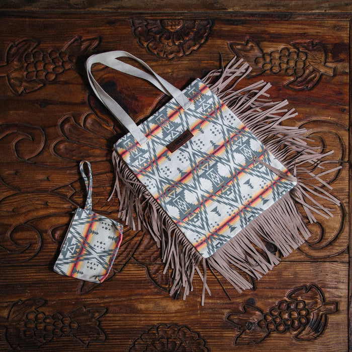 Bolsa Tote Rock&Roll Aztec Flecos Café 004