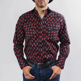 Camisa McAllen Est Negra/Rojo 052