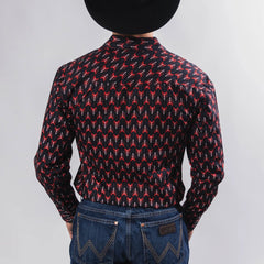 Camisa McAllen Est Negra/Rojo 052