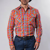 Camisa McAllen Cua Naranja/Azul 053