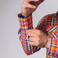 Camisa McAllen Cua Naranja/Azul 053