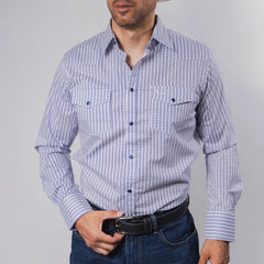 Camisa McAllen Est Corona Bco/Azul 062