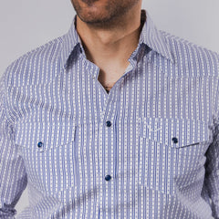 Camisa McAllen Est Corona Bco/Azul 062