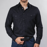 Camisa McAllen Est Rombos Negro 059