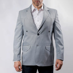 Saco Vaquero Alamo Gris Coderas 029