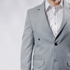 Saco Vaquero Alamo Gris Coderas 029