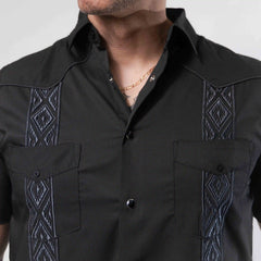 GUAYABERA PLATINI PERFORMANCE BORD NGR