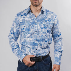 Camisa McAllen Est Atlanta Bco/Azul 061