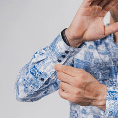 Camisa McAllen Est Atlanta Bco/Azul 061