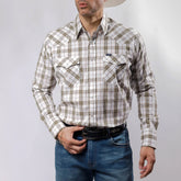 Camisa Wrangler Painted Cua Café/Verde 236