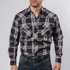 Camisa Hannover Cua Negro/Beige 334