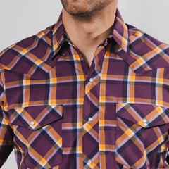 Camisa Hannover Cua Morado/Naranj 337