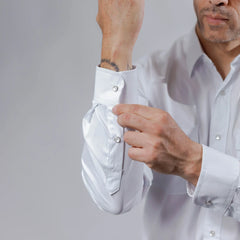 Camisa Wrangler Logo Blanco/Azul Cielo 240