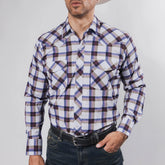 Camisa Hannover Cua Azul/Morado 344