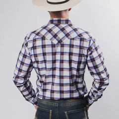 Camisa Hannover Cua Azul/Morado 344