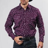 Camisa Hannover Est Punto Vino/Negro 348