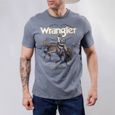 Playera Wrangler Gris/Blanco 246