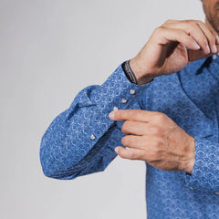 Camisa Hannover Est Azul/Azul 353