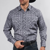 Camisa Hannover Est Gris/Negro 355