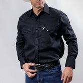 Camisa Cactus Lisa Negra 118