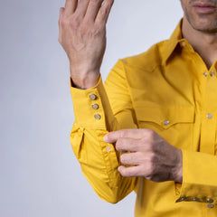 Camisa Cactus Lisa Mostaza 119