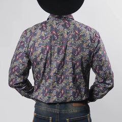 Camisa Hannover Est Amibas Gris/Rojo 362