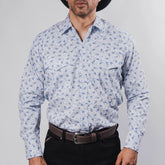 Camisa Hannover Est Amibas Blanco/Azul 365