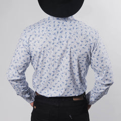 Camisa Hannover Est Amibas Blanco/Azul 365