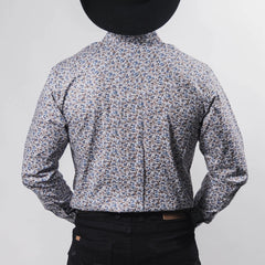 Camisa Hannover Est Amibas Bco/Café/Azul 370