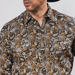 Camisa Hannover Est Amibas Negro/Amarillo 374