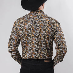 Camisa Hannover Est Amibas Negro/Amarillo 374