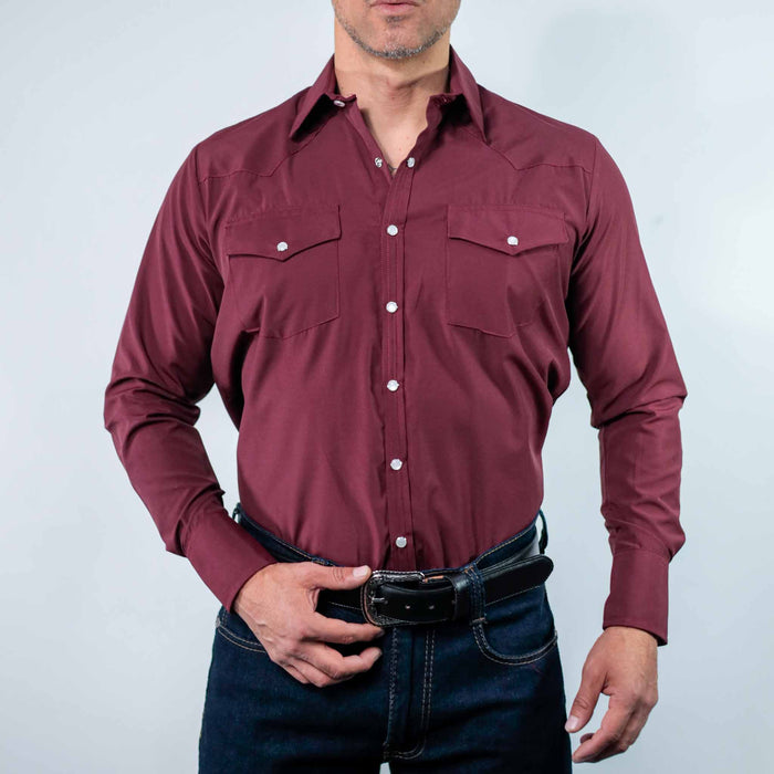 Camisa Custer Lisa Valencia Vino 021