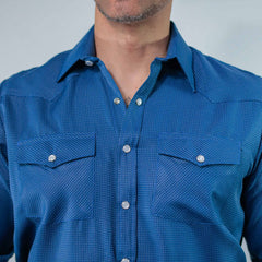Camisa Custer Est Milan Azul/Blanco 023