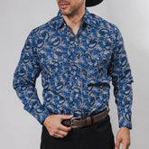 Camisa Hannover Est Amibas Azul/Blanco 367