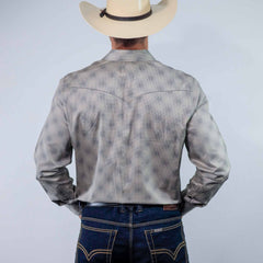 Camisa 1800 West Est Puntos Negro/Gris 034